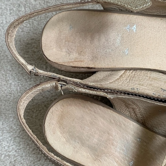 Fidji leather, made in Portugal, Sling back heels, 38/7.5 - Picture 14 of 16